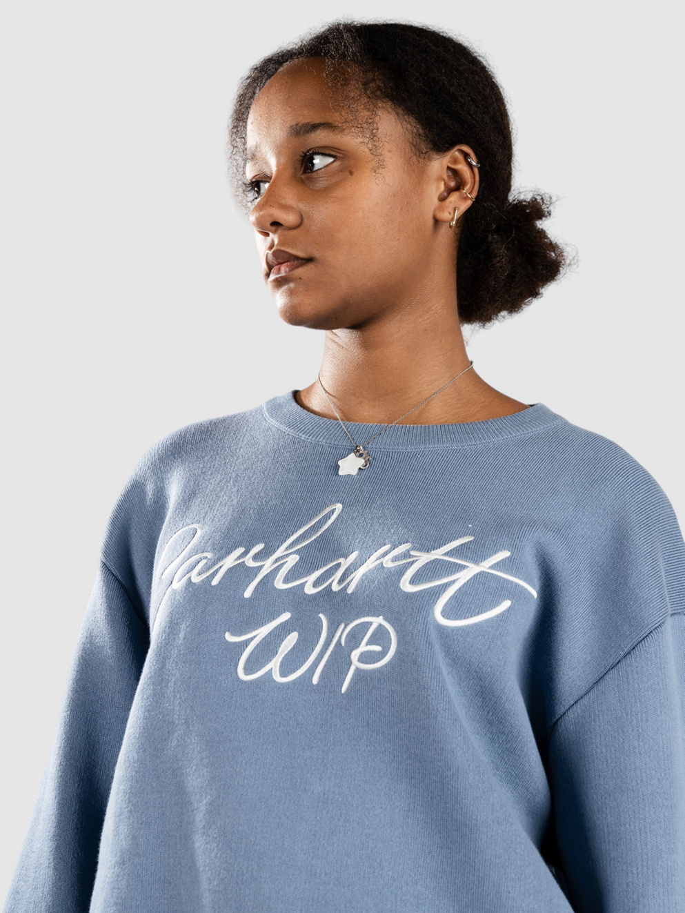 Carhartt WIP Signature Pullover dusty ice/wax