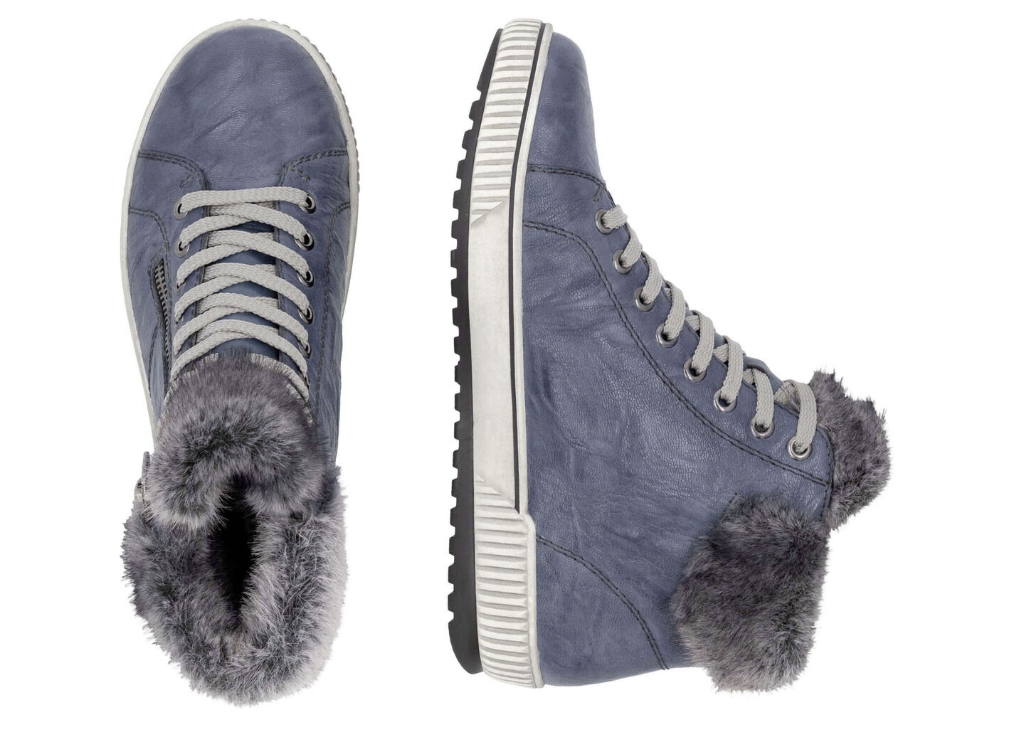 Remonte, gefütterte Damen-Boots, Winterschuhe, Weite G, mit herausnehmbarem Fussbett