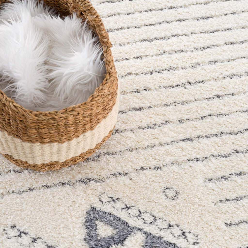 Carpet City Hochflor-Teppich »Focus 3034« rechteckig 20 mm Höhe Läufer, Boho, Hochtief-Muster/ 3D-Effekt, für Wohnzimmer, Schlafzimmer