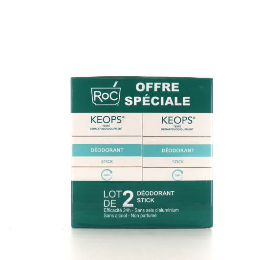 ROC Keops Déodorant Stick 24h - Capteur d'odeurs de transpiration