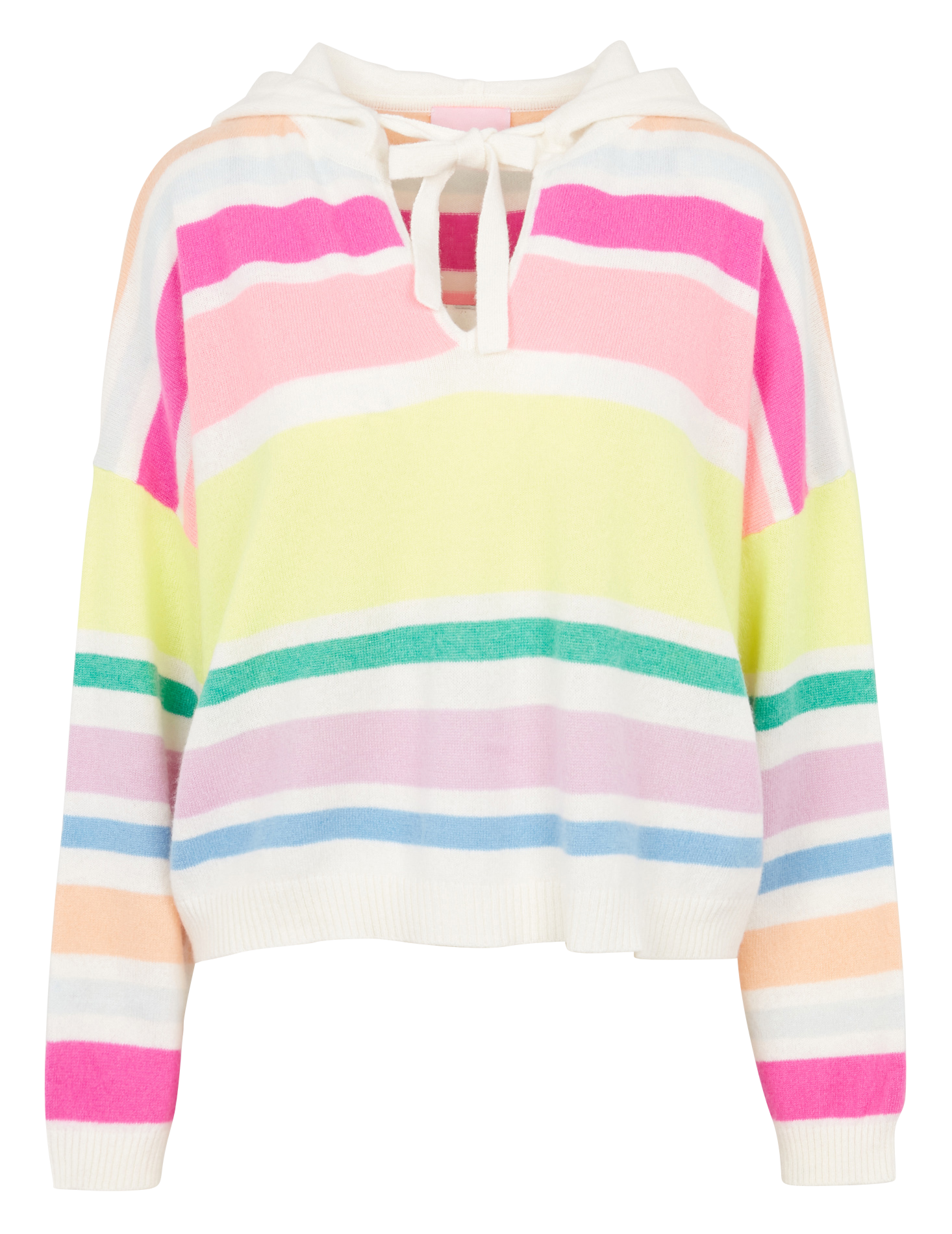 GASTON - Pull ample à capuche en cachemire | Multicolore