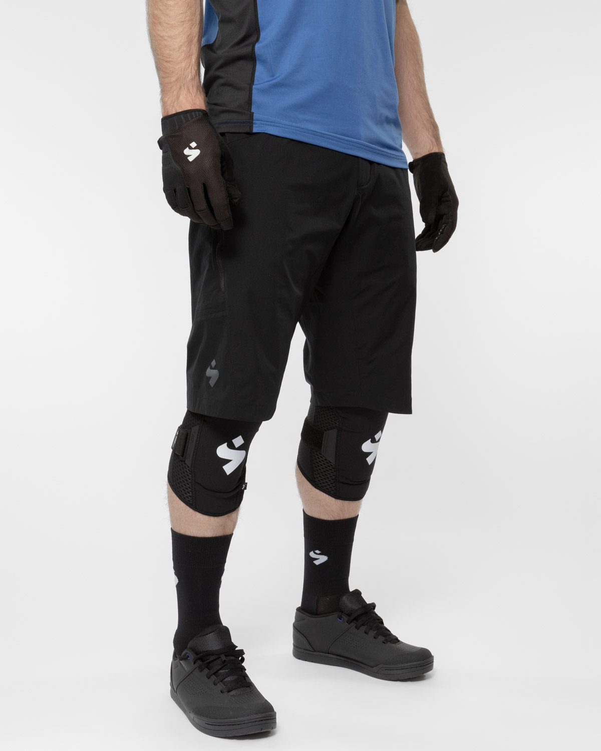 Hunter Slashed Shorts Herre Black