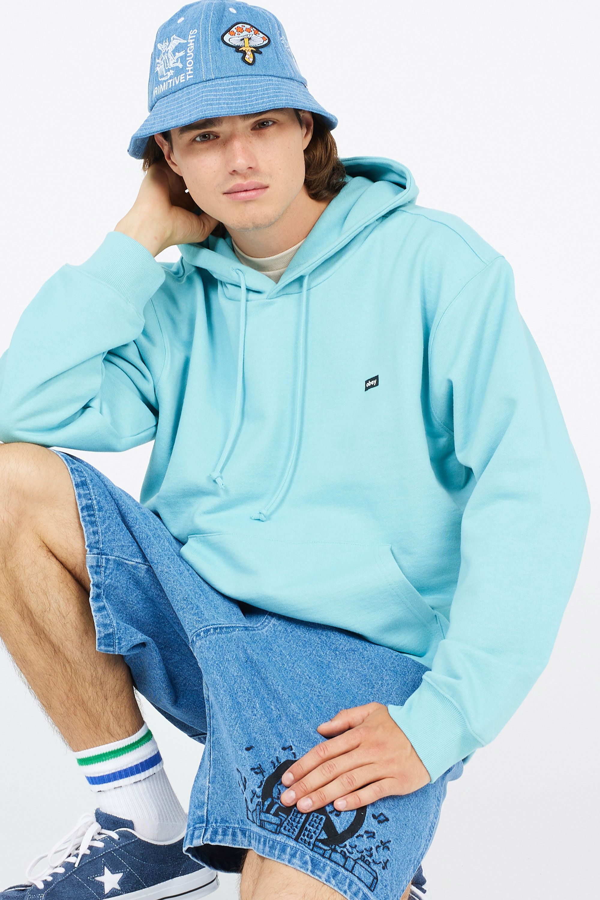 OBEY Hoodie  Bleu