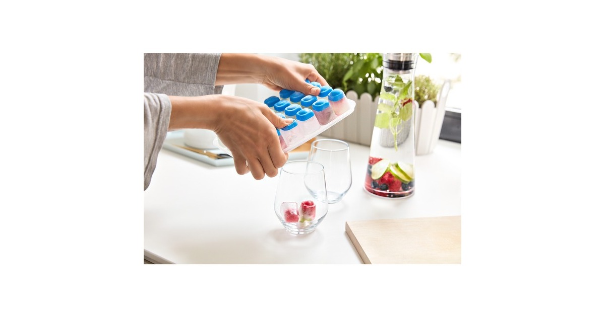 EmsaClip & Close vershoudbak, 2,6 L doos  (Transparant/blauw, rechthoekig)