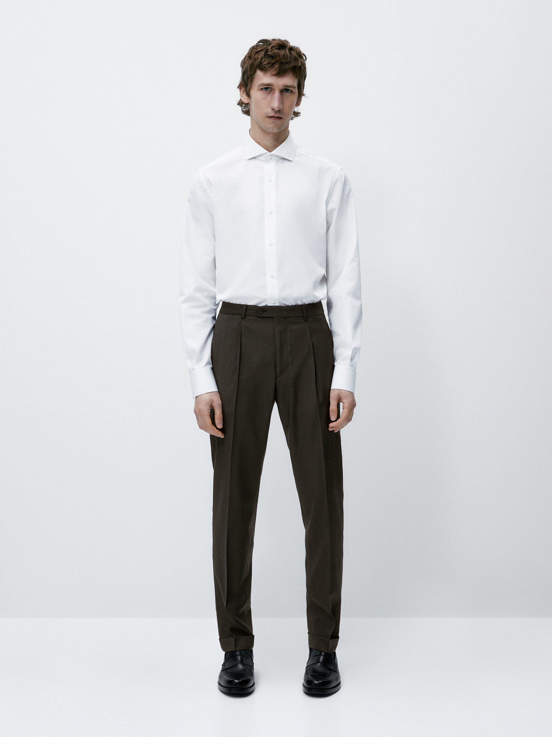 Camisa easy iron slim fit - BLANCO