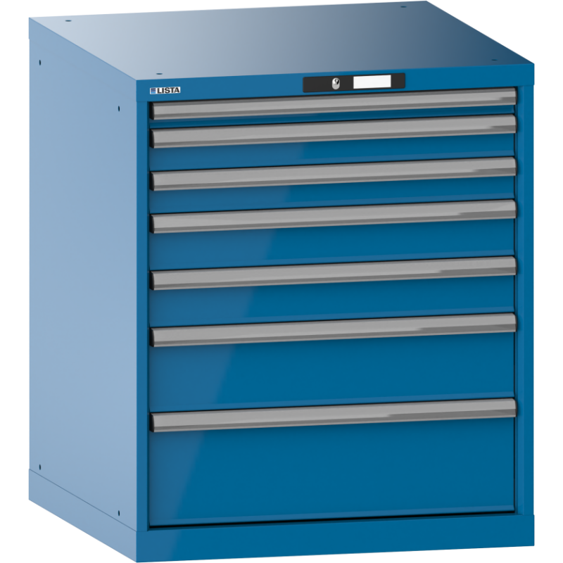 Armoire à tiroirs Lista 36 x 36E  H 85 x L 71,7 x P 72,5 cm 7 tiroirs Key Lock