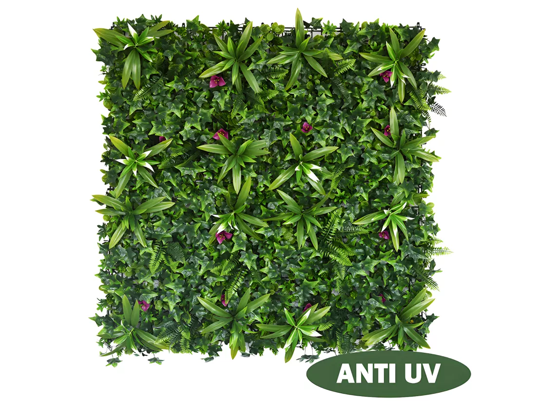 Mur végétal synthétique vert - pack de 1m² - IKAZ
