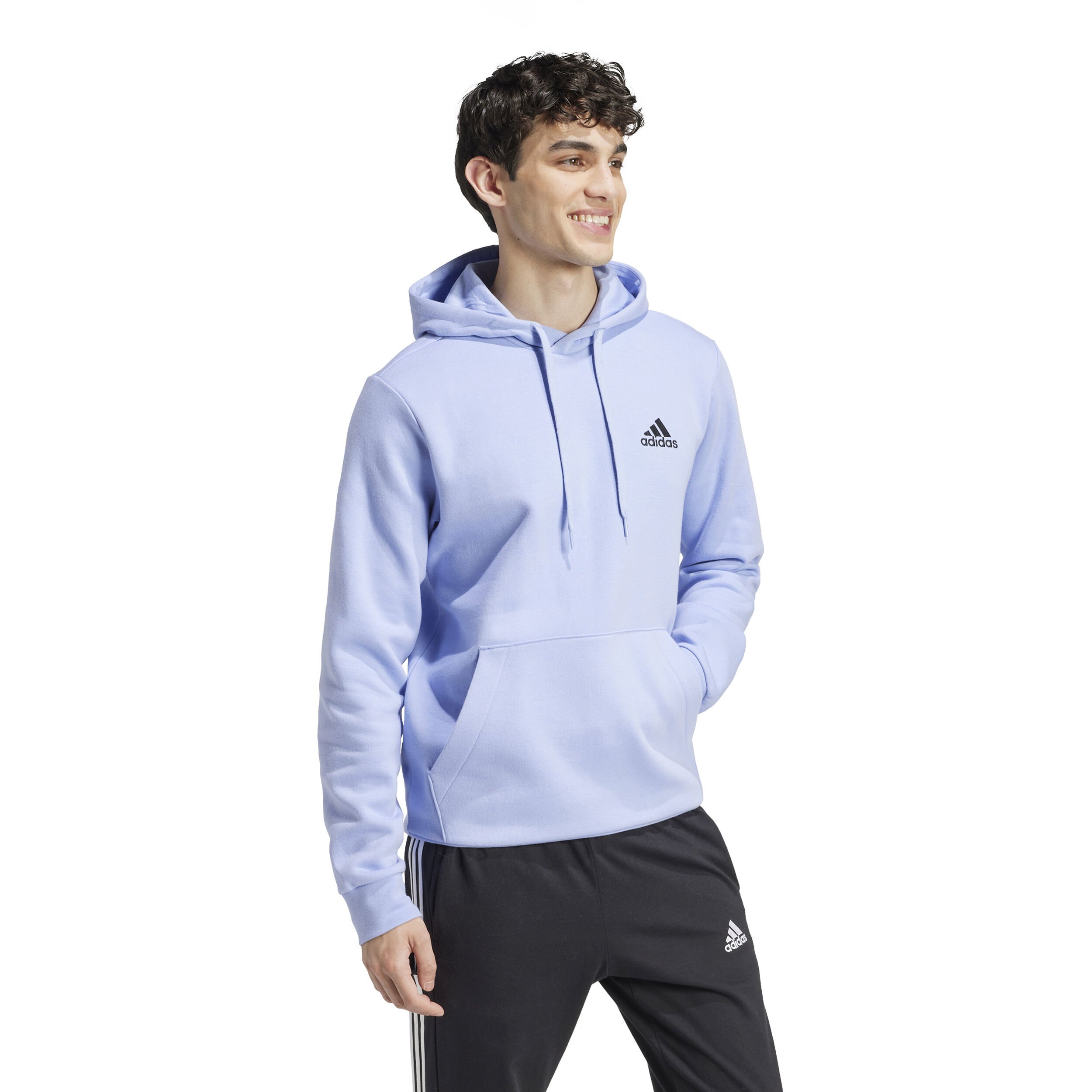 adidas Feelcozy Sweat À Capuche Hommes - Bleu Clair