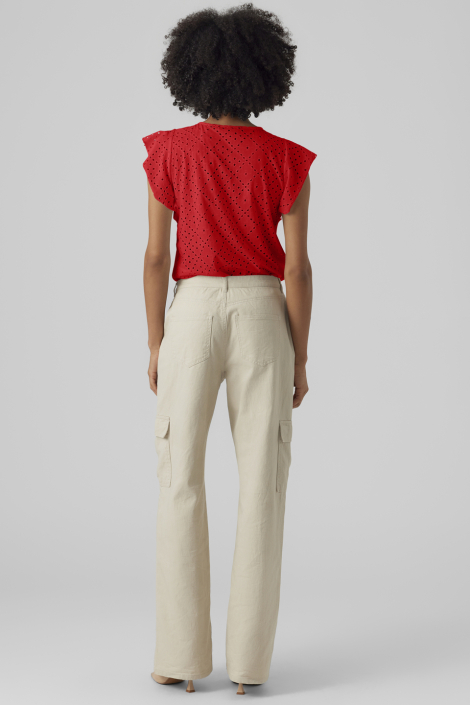 Vero Moda rode dames t-shirt