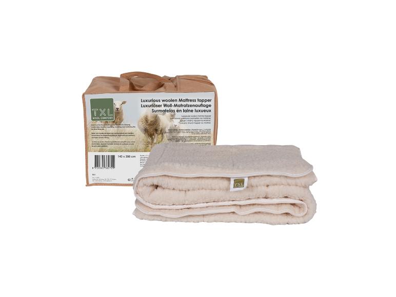 Texels Wol matras topper 160 x 200 cm
