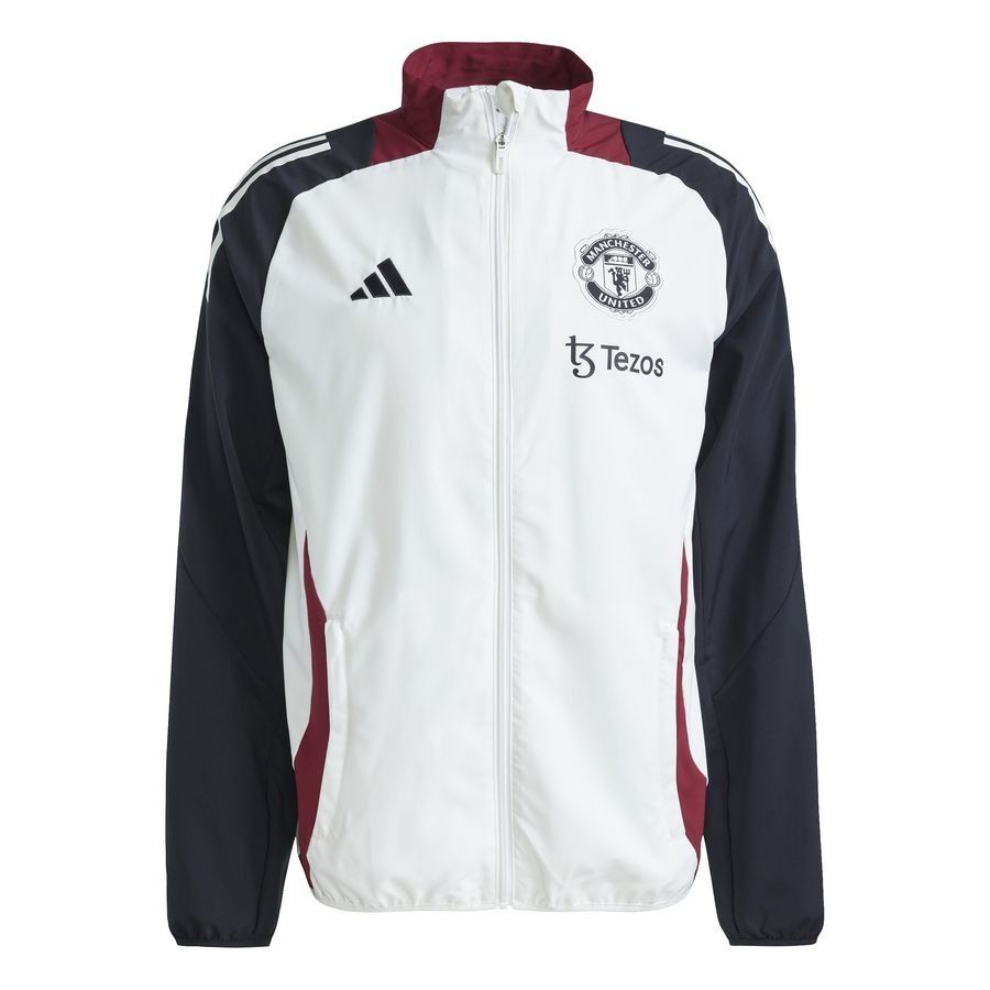Manchester United Veste d'Entraînement Presentation Tiro 24 - Blanc/Noir