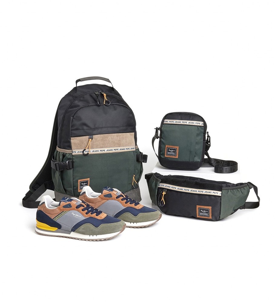 Tênis de couro multicolorido Pepe Jeans London Awake M