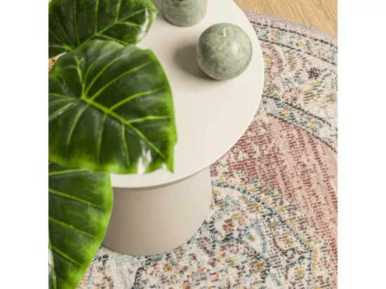 Tapis intérieur extérieur design vintage ø 120 cm