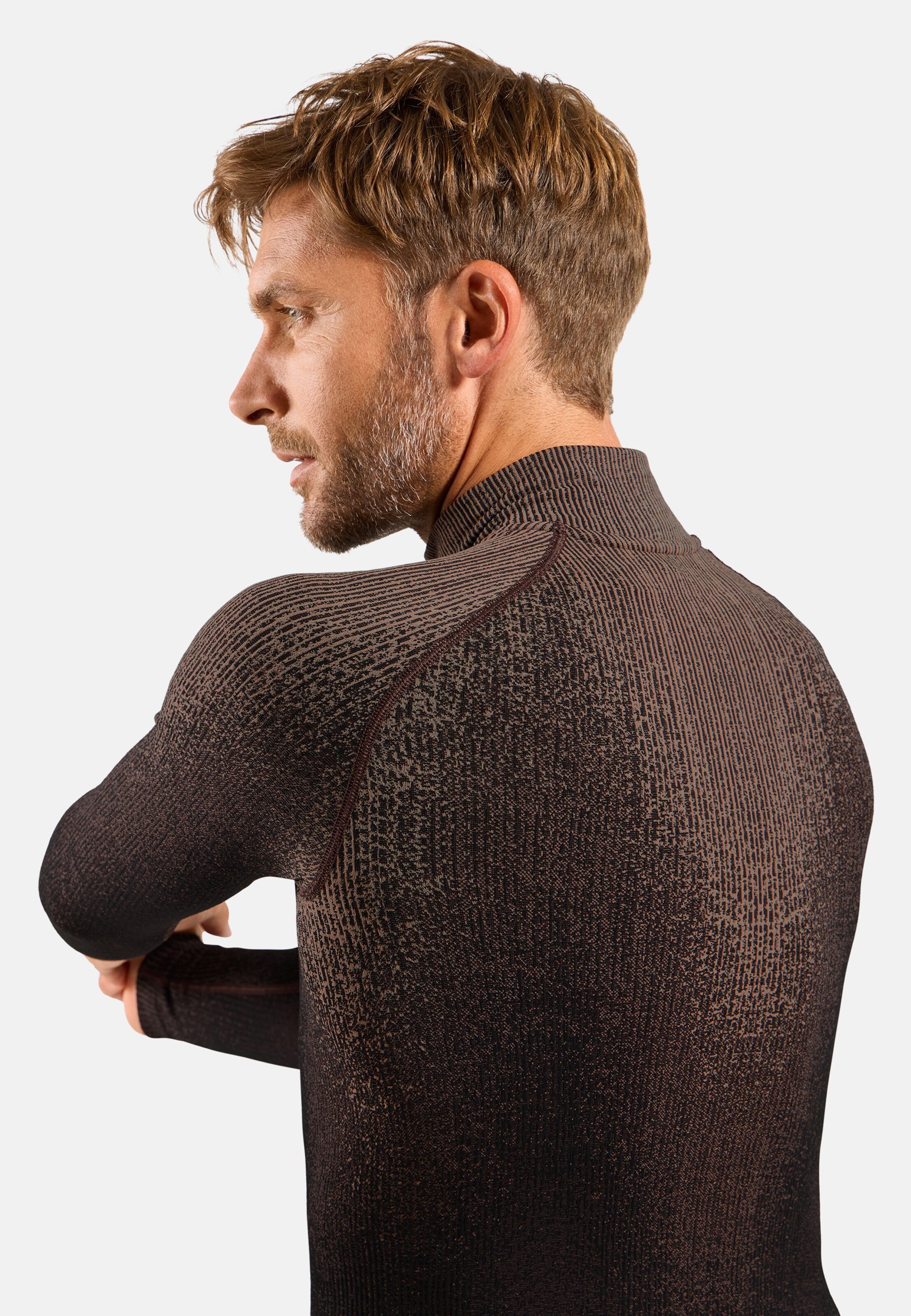 Blackcomb Base Layer Half Zip in fudge