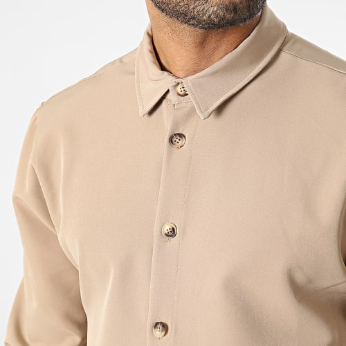 Chemise Manches Longues Marron