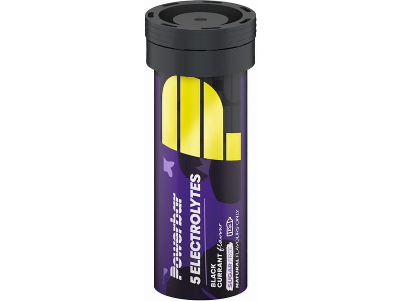 PowerBar Tabs 5 Electrolytes Black Currant Tabs zur Förderung von Ausdauer/Energie