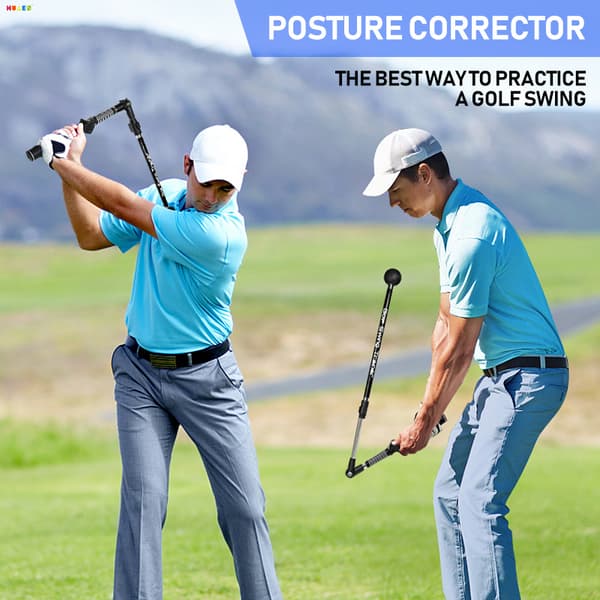 INF Golf Swing Trainer Aid, bærbart teleskopisk golfswing-korrigeringsverktøy