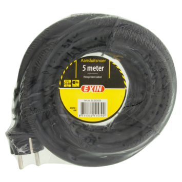 Aansluitsnoer 3x1.5mm² Neopreen 5 Meter Zwart