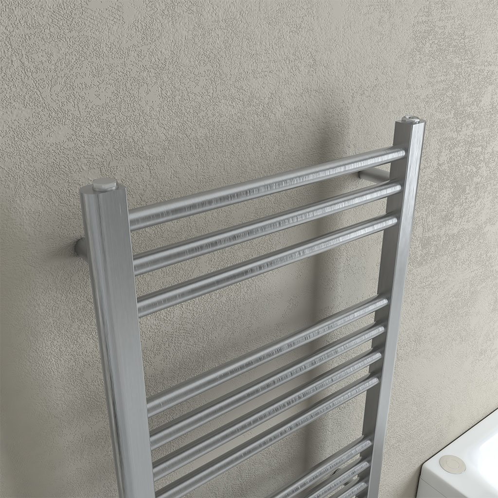 Eastbrook Wendover handdoekradiator 60x80cm 358W RVS geborsteld