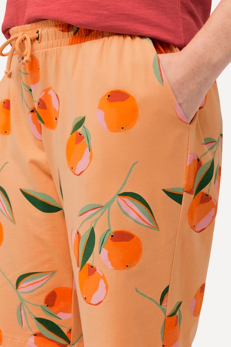 Shorts, Pfirsiche, weites Bein, Biobaumwolle