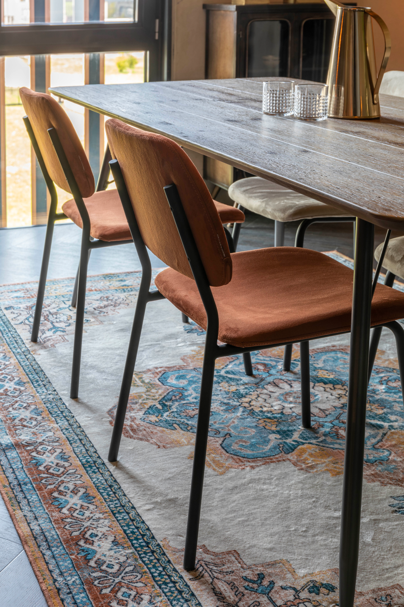 Dutchbone Darby Eetkamerstoel Terracotta