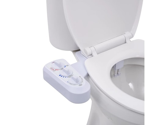 VIDAXL - Accessoire siège toilette et eau chaude et froide à double b...