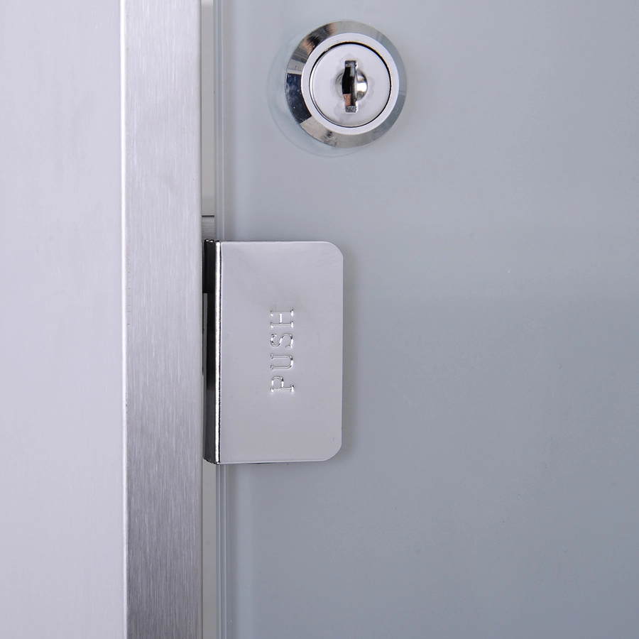 HOMCOM Medizinschrank mit 3 Fächer silber
