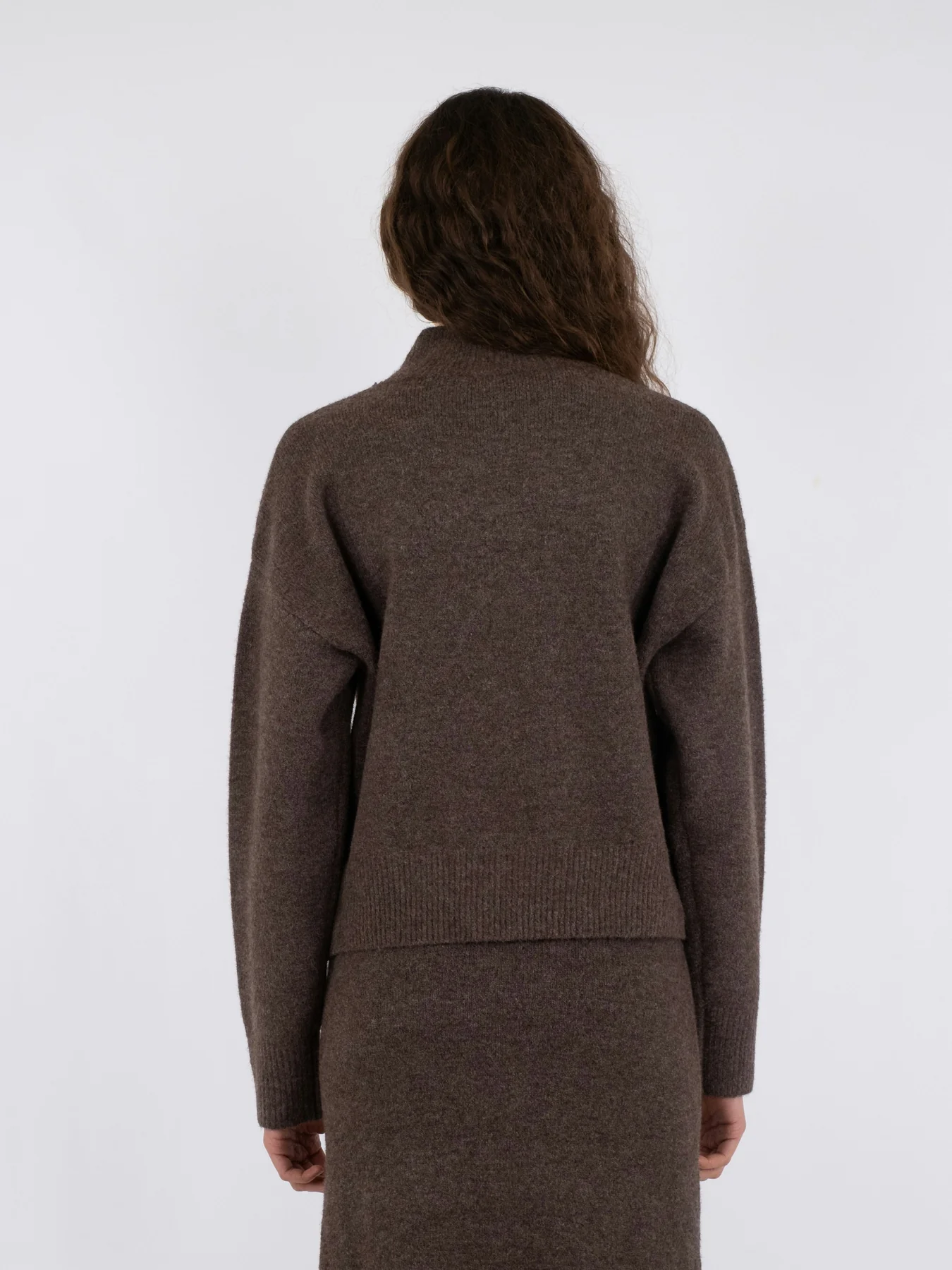 Neo Noir Paulina Knit Blouse brown melange