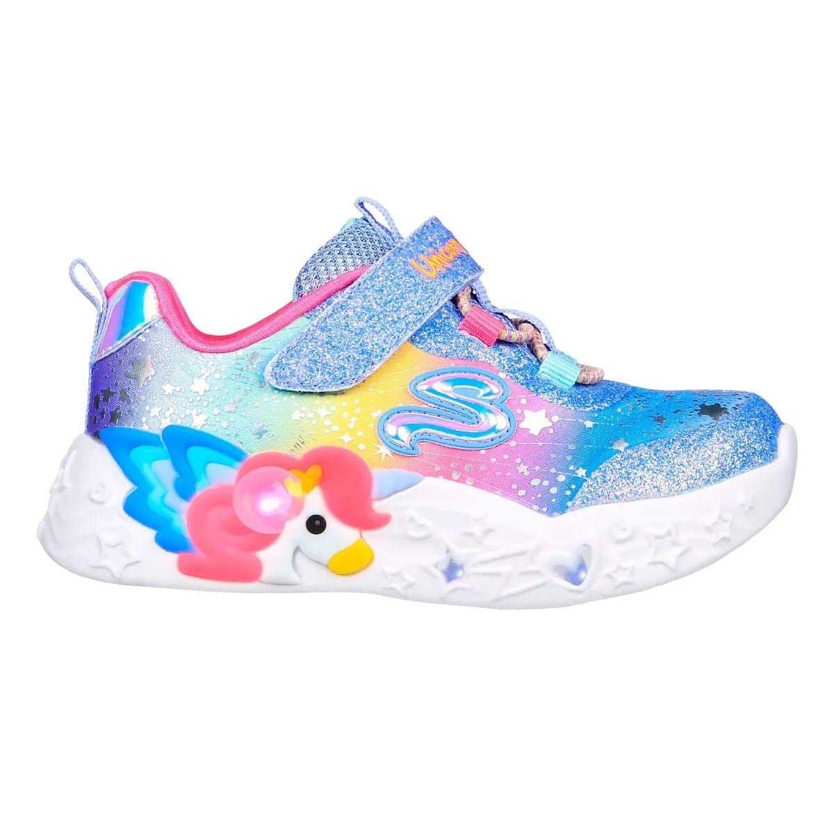 Skechers Soulier Unicorn Charmer avec Lumières Pointures 5-10