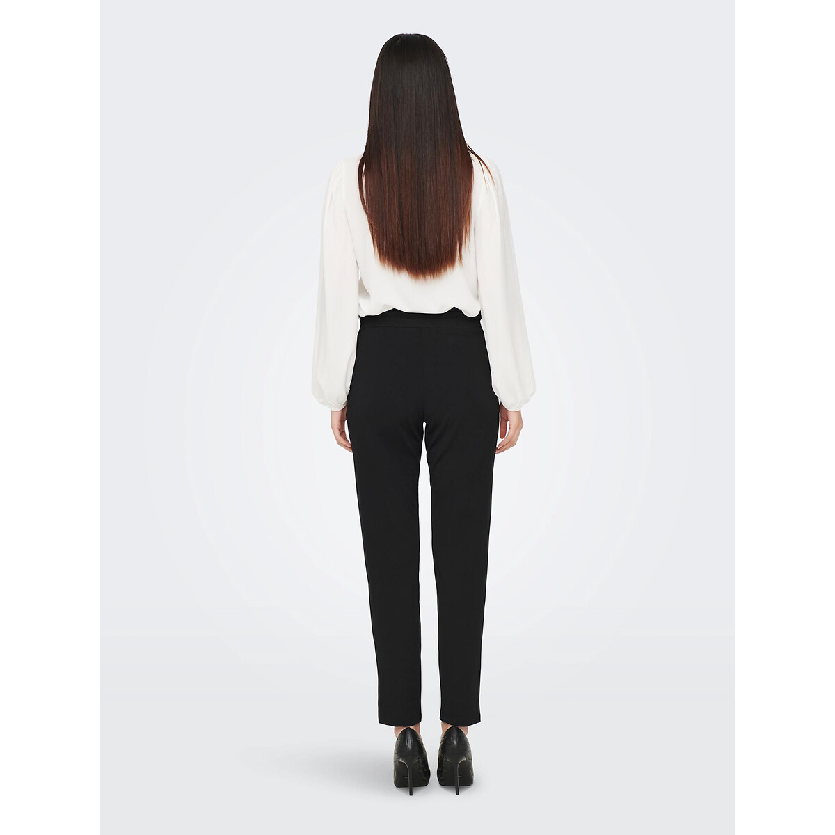 JDY<br>Calças slim, cintura padrão