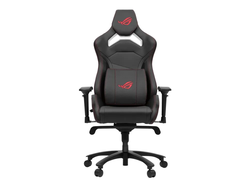 ASUS ROG Chariot Core - Stol - ergonomisk - armstøtter - T-formet - vippe - drejeled - kunstig læder