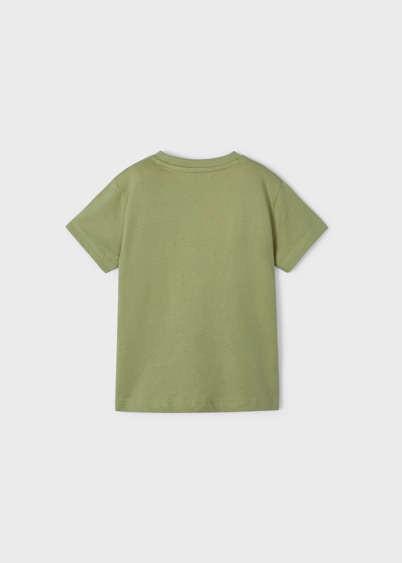 Camiseta de manga curta com estampa interativa para meninos