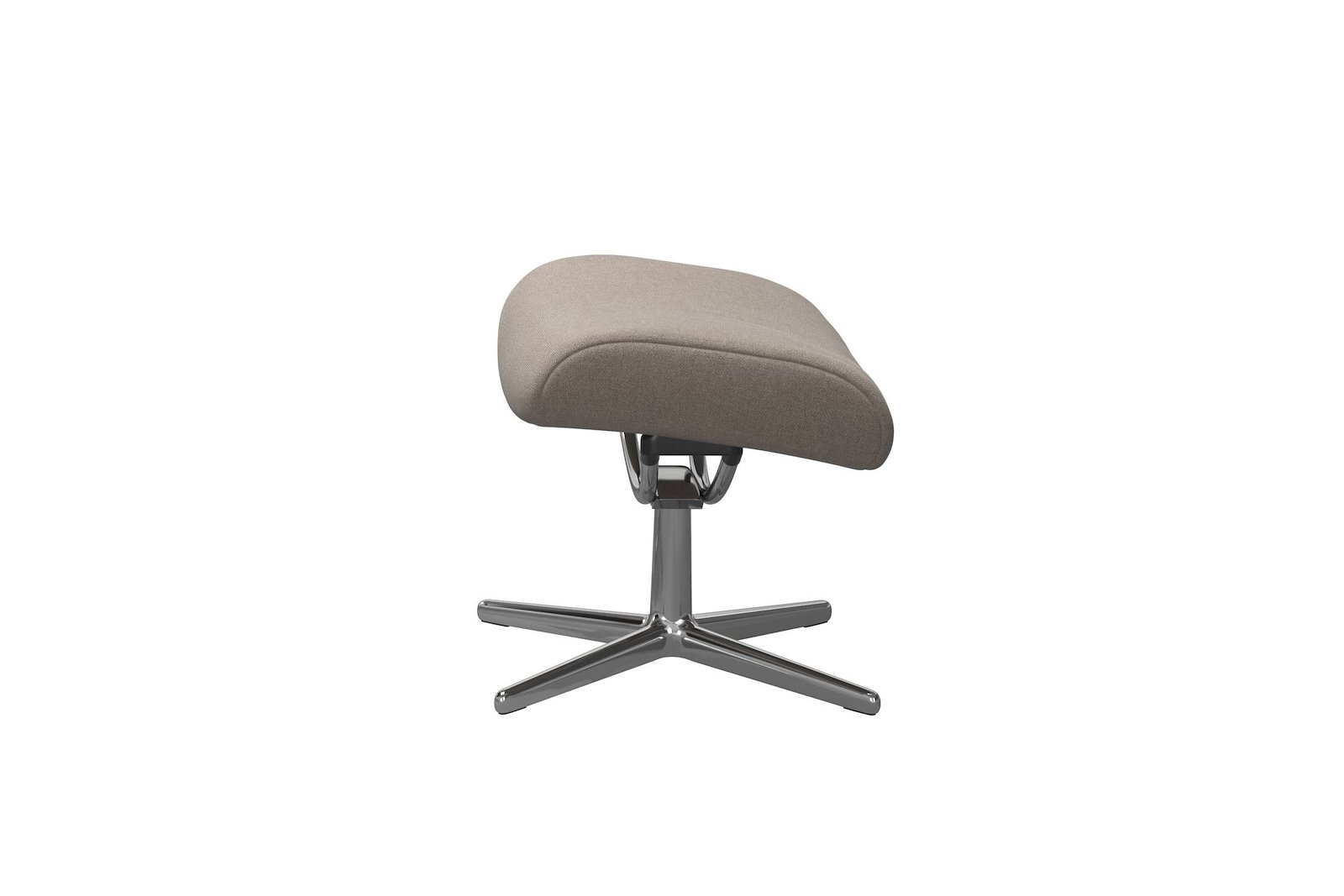 London krakk Tekstil 50981 Tulip light beige med krom Cross understell. Medium