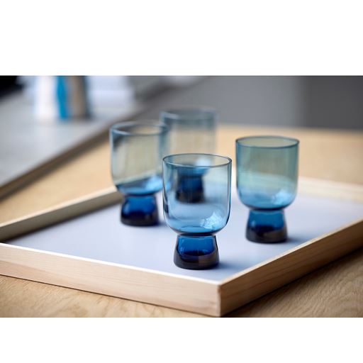 Lyngby Glas Sorrento 4-pak Vandglas, Blue, 30 cl