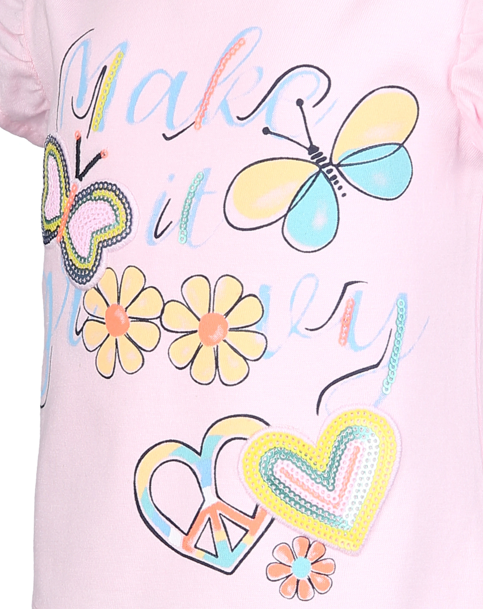 T-Shirt MARIPOSA in rosa
