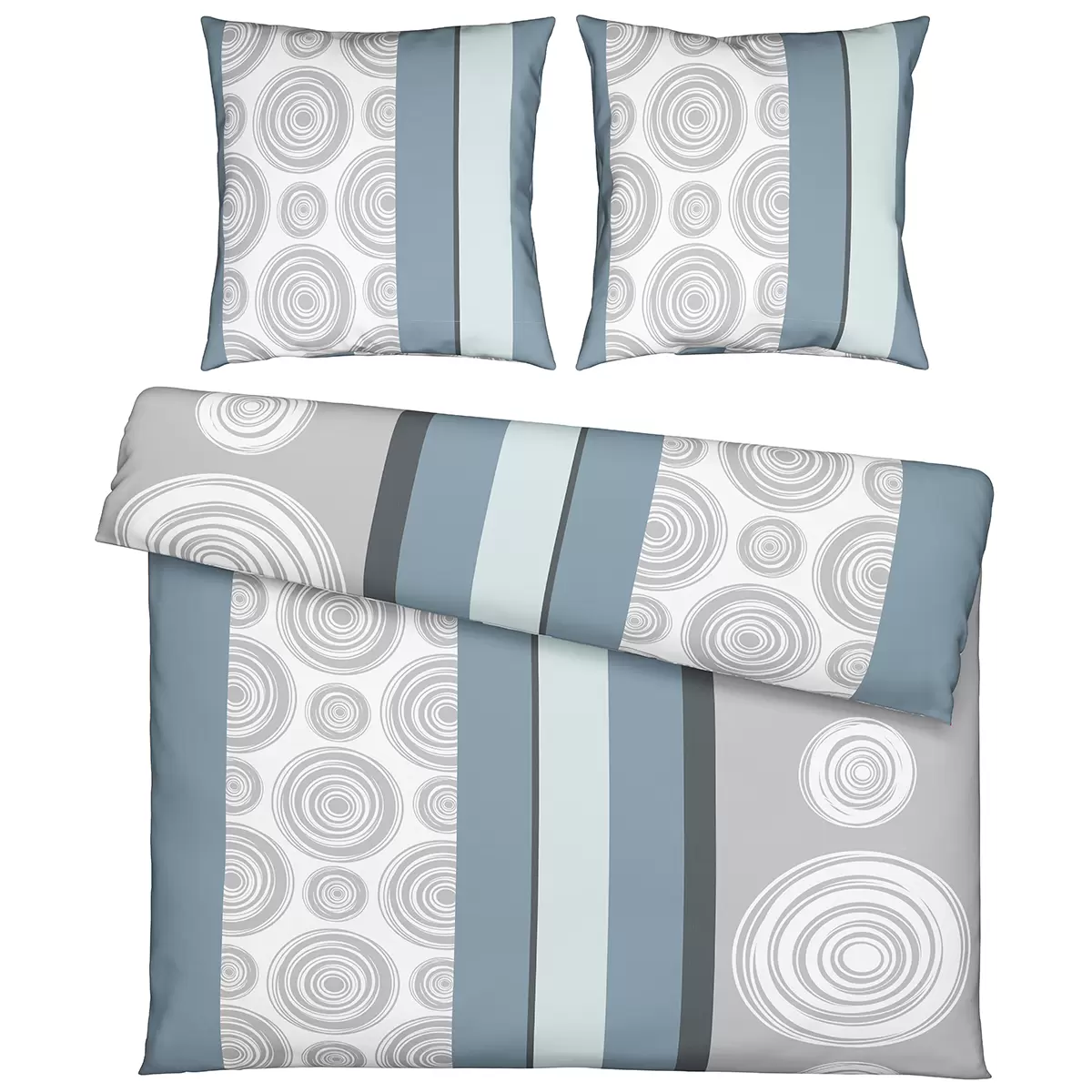 Bettwäsche-Set Anni Best Price blau,grau