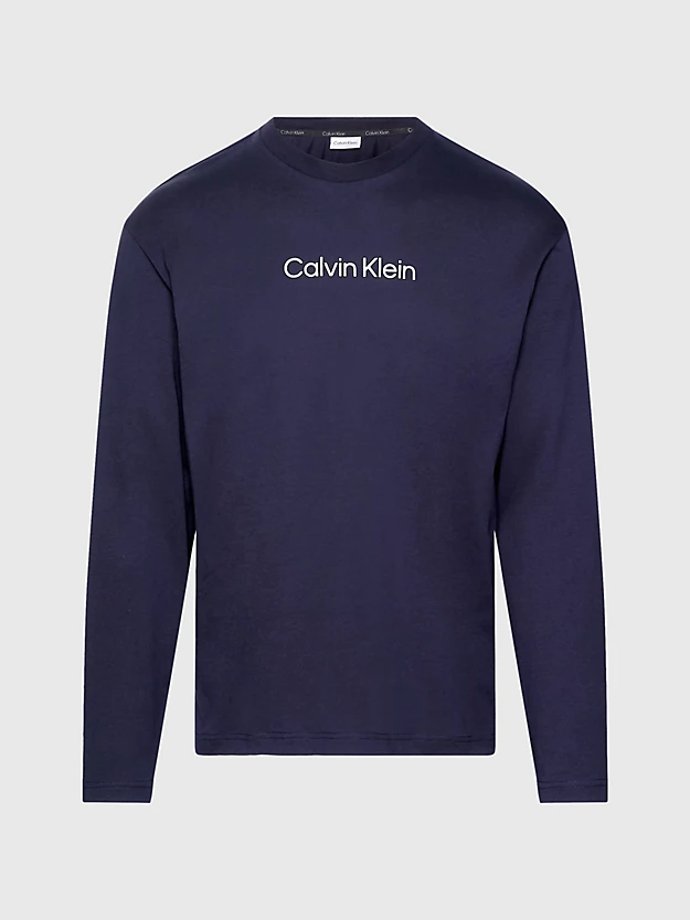 Camiseta de manga comprida com logotipo