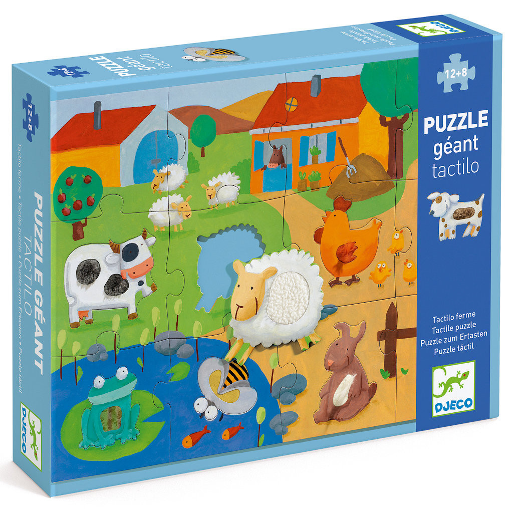 Puzzle Géant - Tactilo Ferme - 20 Pièces