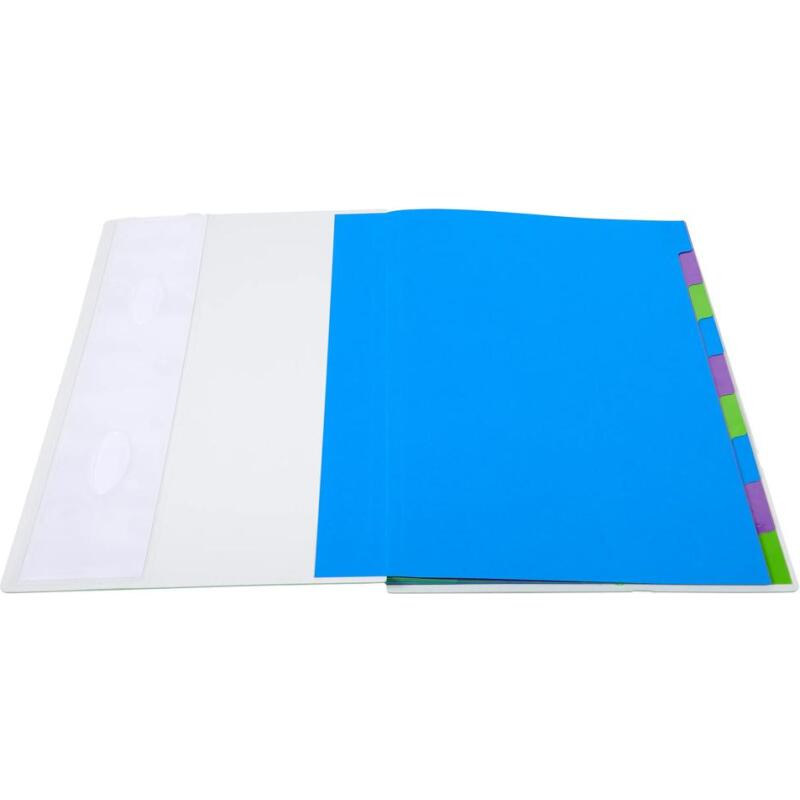 Trieur rigide HARMONIKA® Campus Neon dos extensible 12 compartiments - Bleu