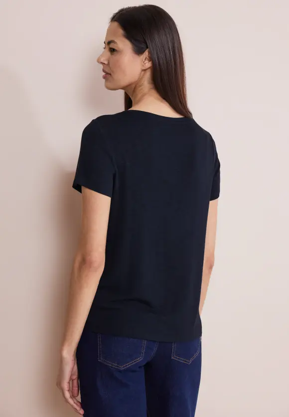 Steinchen Print Shirt - deep blue