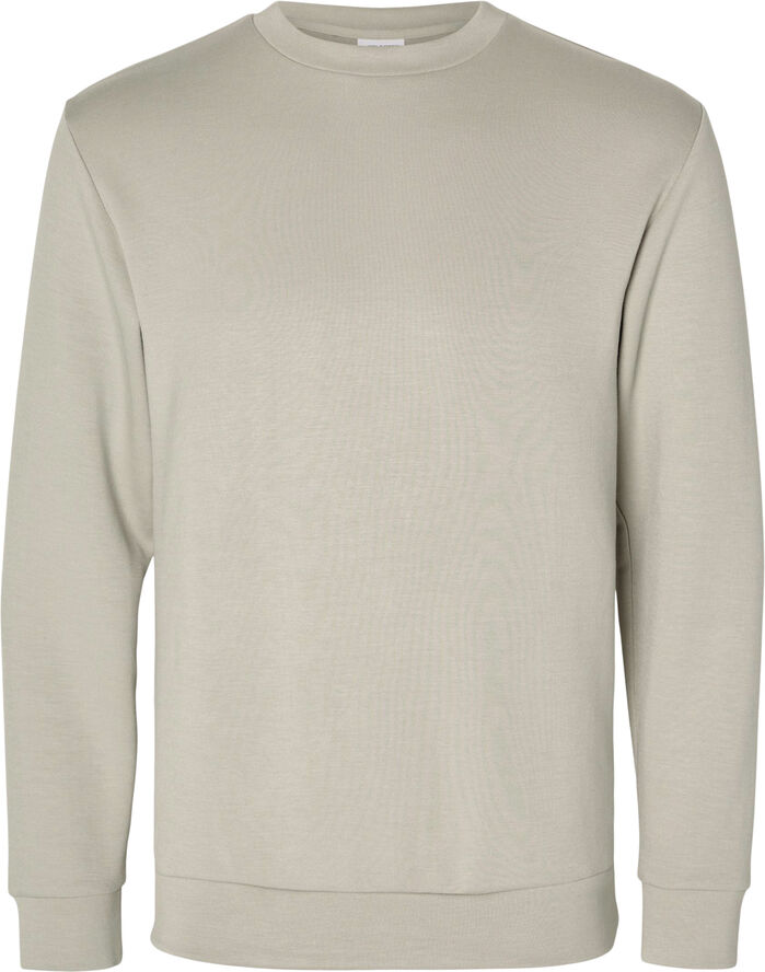 Selected Homme SLHEMANUEL SOFT CREW NECK SWEAT NOO Pure cashmere