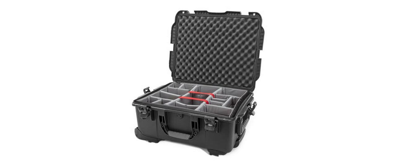 Kunststoffkoffer 955 - mit Trennwand Schwarz<br>Leichter, wasserdichter und robuster Hartschalenkoffer mit Trennwand
