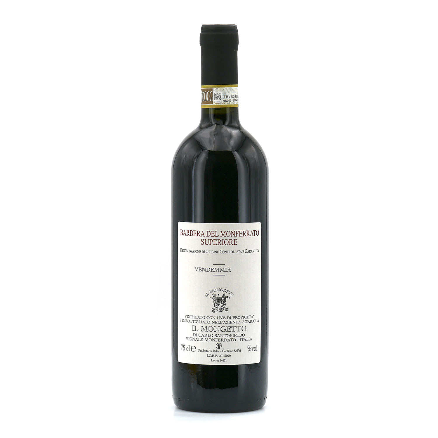 Barbera del Monferrato superiore DOC - Vin rouge
