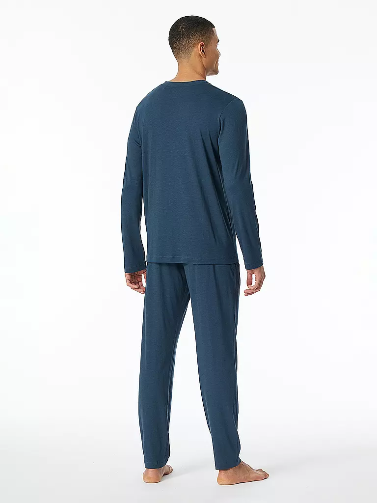 SCHIESSER Pyjama blau