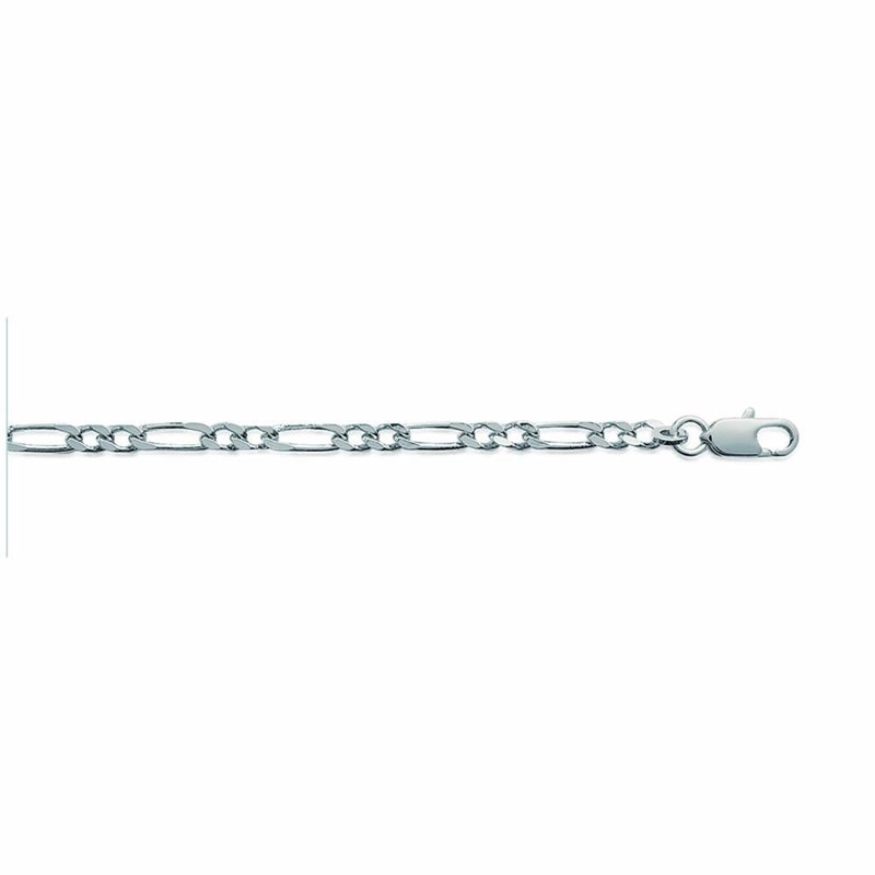 Chaine Homme - Argent 925 - Cheval alternée 1+2 - Largeur : 3 mm - Longueur : 55 cm
