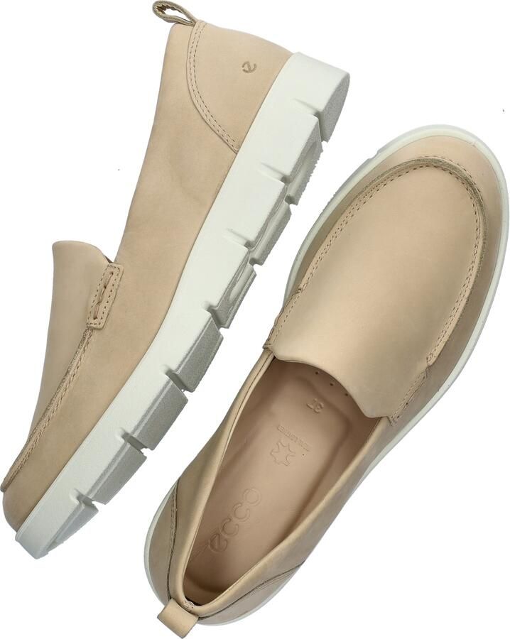 ECCO Bella Summer Instappers beige Nubuck Dames