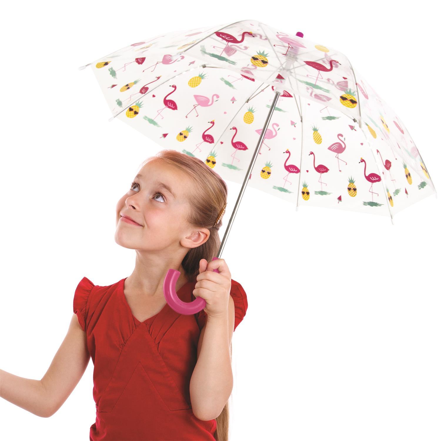 PARAPLUIE ENFANT TRANSPARENT IMPRIME