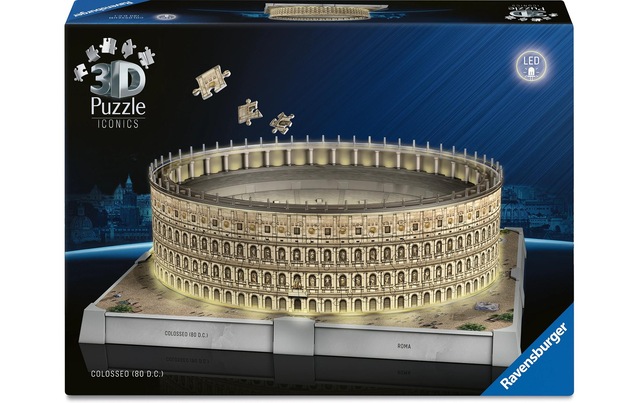 Ravensburger 3D-Puzzle »Iconics Colosseum with Light« 3D-Effekt