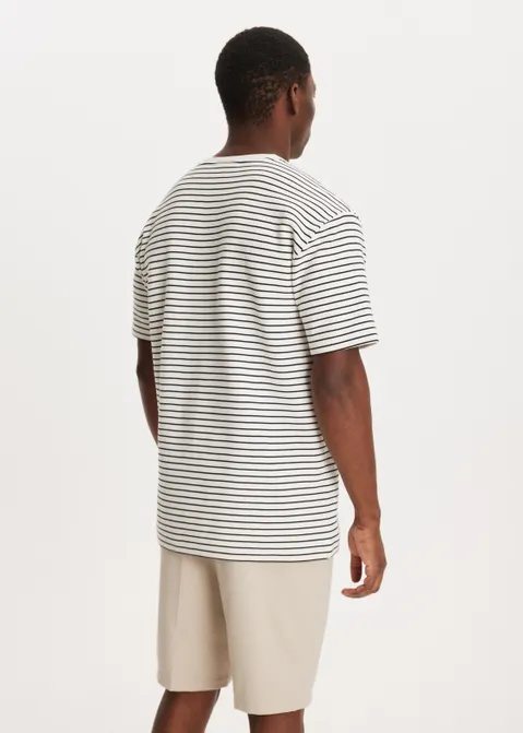 Gestreept t-shirt off-white (WIT.O)