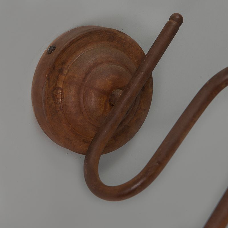 Industriële wandlamp roest met gouden binnenkant - Factory